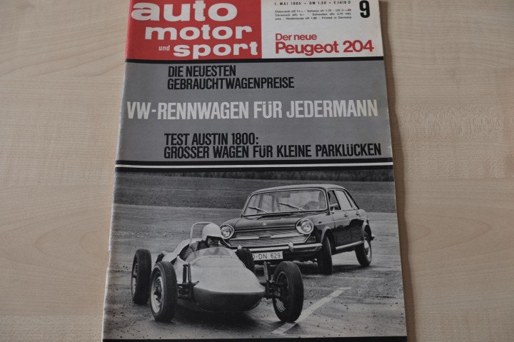 Deckblatt Auto Motor und Sport (09/1965)